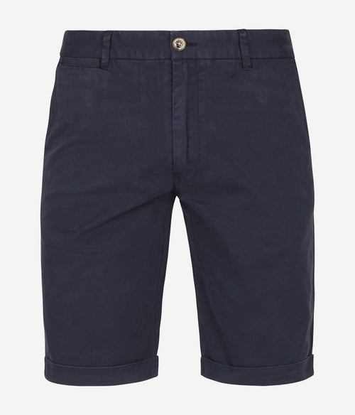 Suitable short chino arend donkerblauw