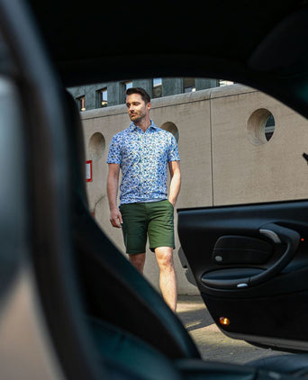 Suitable short ferdi donkergroen