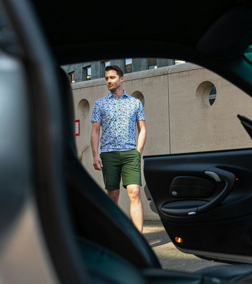 Suitable short ferdi donkergroen
