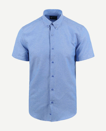 Suitable short sleeve overhemd blauw | Regular-fit