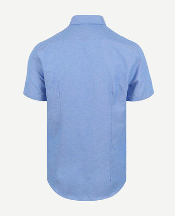 Suitable short sleeve overhemd blauw | Regular-fit
