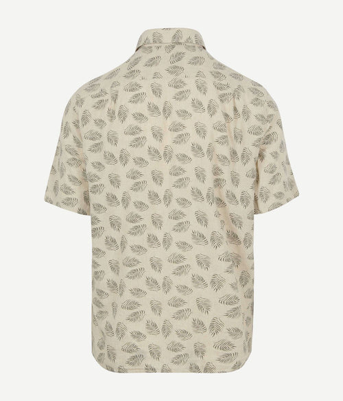 Suitable short sleeve overhemd linnen sheng groen | Regular-fit