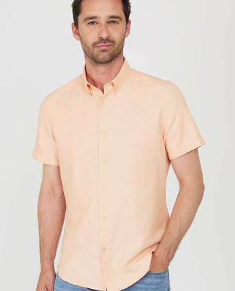 Suitable short sleeve overhemd oranje