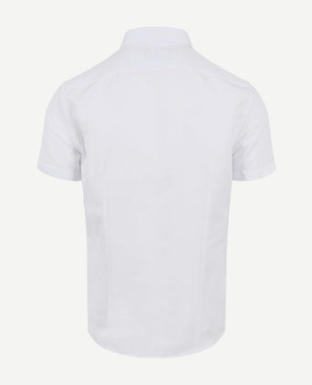 Suitable short sleeve overhemd wit | Regular-fit