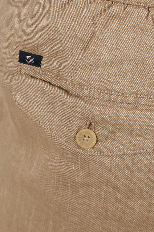 Suitable short stanley camel bruin | Slim-fit