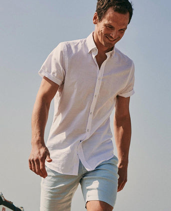 Suitable short stanley ice lichtblauw | Slim-fit