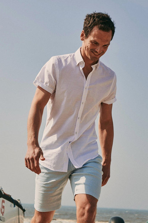 Suitable short stanley ice lichtblauw | Slim-fit