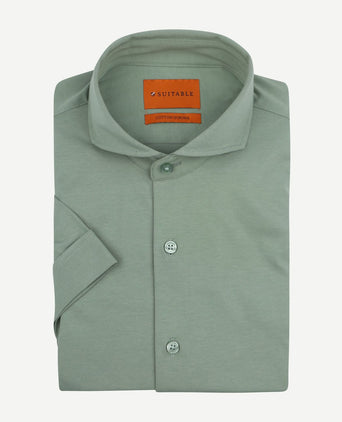Shortsleeve sorona overhemd erik groen