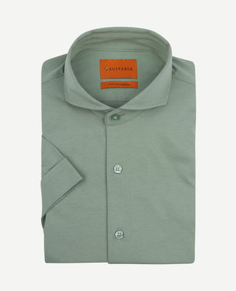 Shortsleeve sorona overhemd erik groen