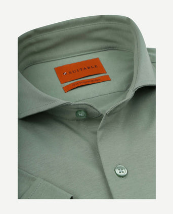 Shortsleeve sorona overhemd erik groen