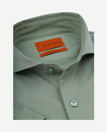 Shortsleeve sorona overhemd erik groen