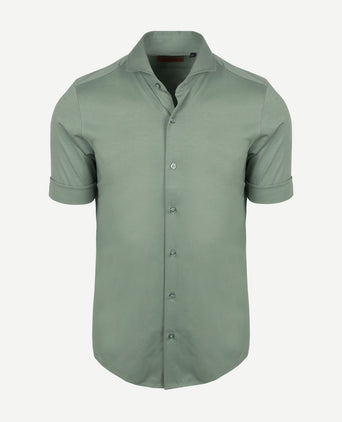 Shortsleeve sorona overhemd erik groen