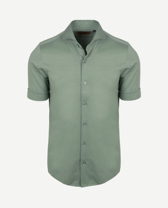 Shortsleeve sorona overhemd erik groen