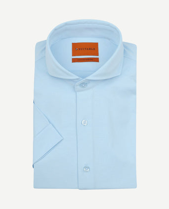 Shortsleeve sorona overhemd erik lichtblauw