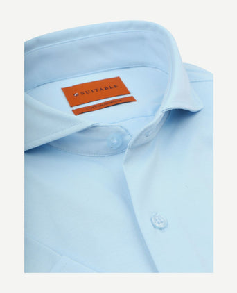 Shortsleeve sorona overhemd erik lichtblauw