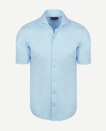 Shortsleeve sorona overhemd erik lichtblauw