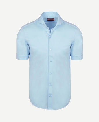 Shortsleeve sorona overhemd erik lichtblauw