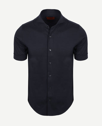 Shortsleeve sorona overhemd erik donkerblauw