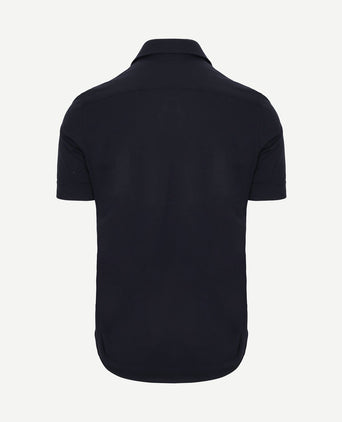 Shortsleeve sorona overhemd erik donkerblauw