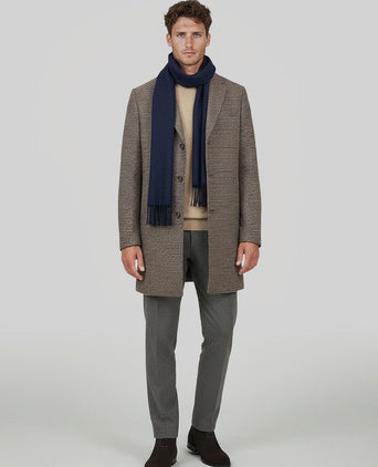 Suitable sjaal merino wol donkerblauw