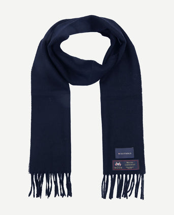 Suitable sjaal merino wol donkerblauw