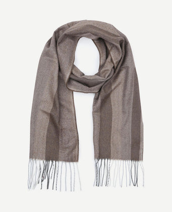 Sjaal softfeel herringbone bruin