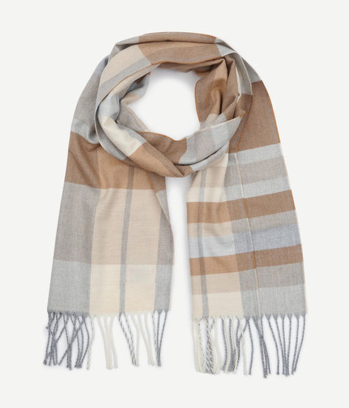 Suitable sjaal softfeel ruiten beige