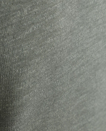 Suitable slub yarn halve rits trui groen | Slim-fit