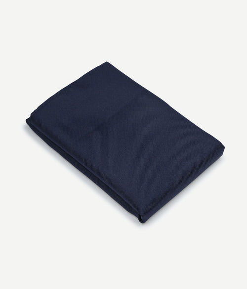 Suitable zijde pochet donkerblauw