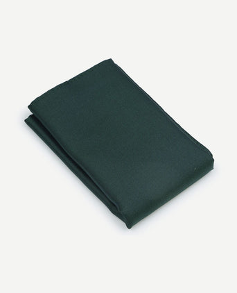 Suitable zijde pochet donkergroen