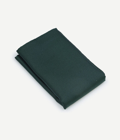 Suitable zijde pochet donkergroen