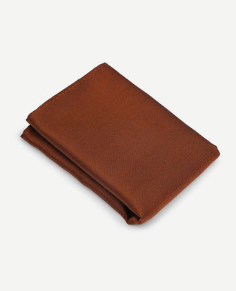 Suitable zijde pochet brique