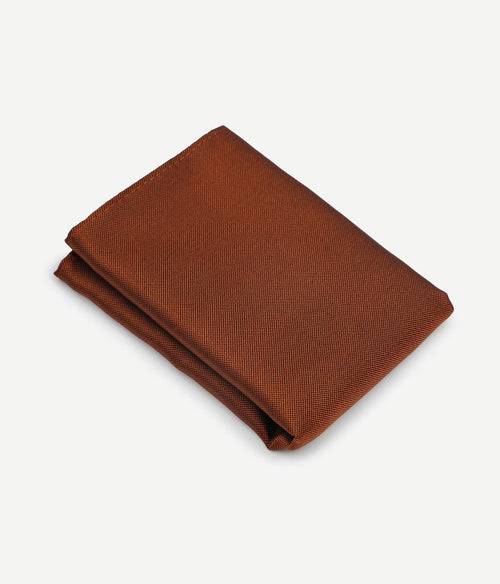 Suitable zijde pochet brique