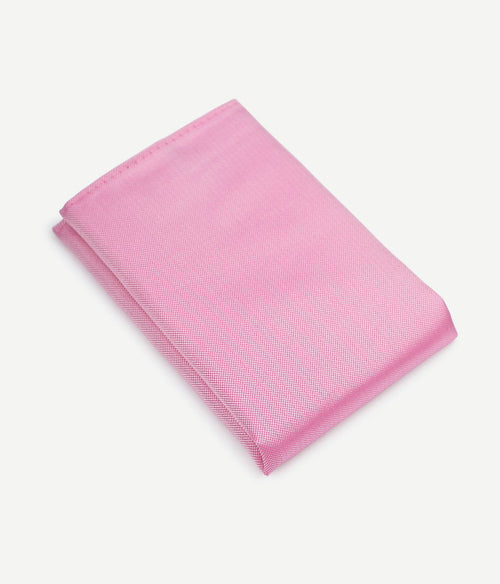 Suitable zijde pochet roze