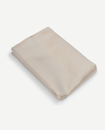 Suitable zijde pochet beige