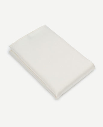 Zijde pochet off white