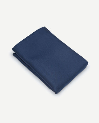 Zijde pochet indigo blauw