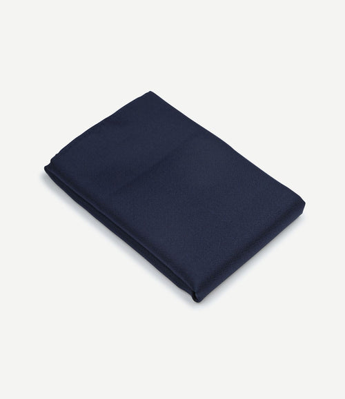 Zijde pochet donkerblauw