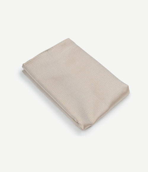 Zijde pochet beige