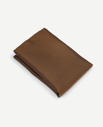 Zijde pochet bruin