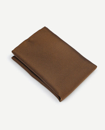 Zijde pochet bruin