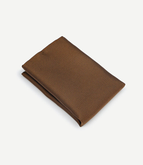Zijde pochet bruin