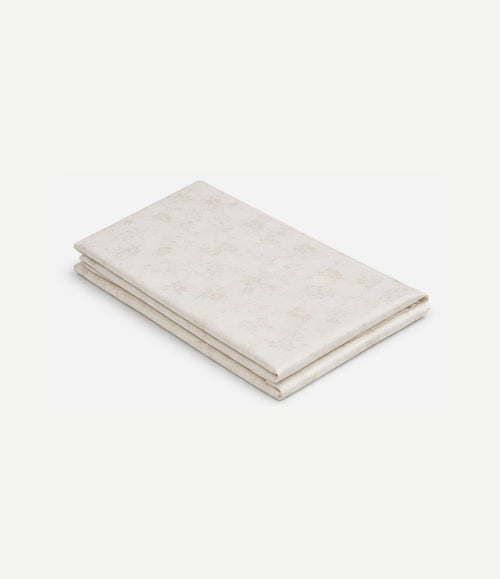 Zijde pochet flower off white