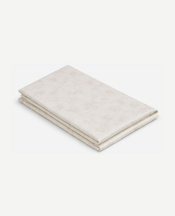 Zijde pochet flower off white