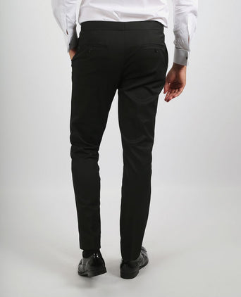 Rokkostuum broek wol blend zwart