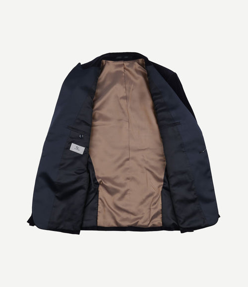 Smoking blazer velvet donkerblauw