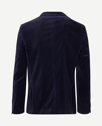 Smoking blazer velvet donkerblauw
