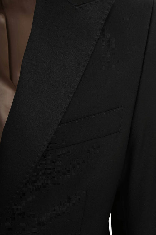 Suitable smoking New York 100% wol | Slim-fit