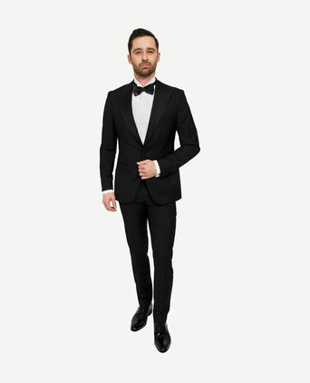 Suitable smoking New York 100% wol | Slim-fit