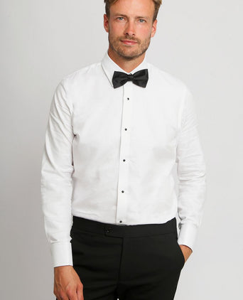 Suitable smoking overhemd wit slim-fit